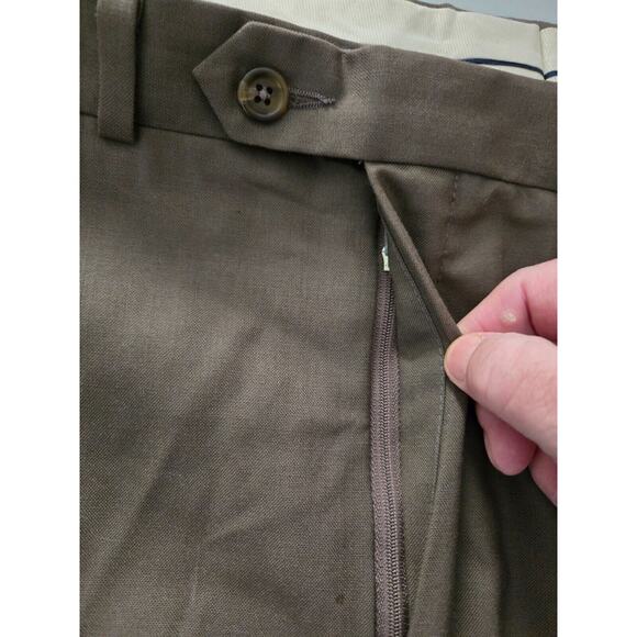 Vintage Ralph Lauren Chaps Gray Pleated Pants Mens 38‎ x 30 - Picture 3 of 8